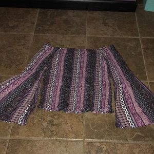 Boho off the shoulder blouse